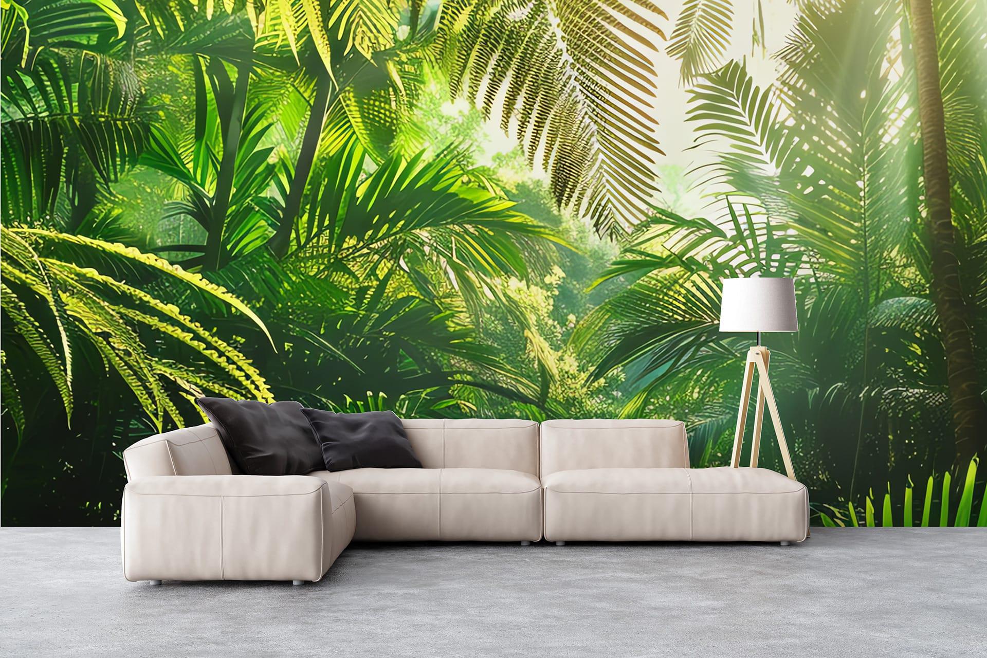 Фотообои флизелиновые Styleo Print-walls Солнечные джунгли 0201 400х250 см (Pw-0201/4)