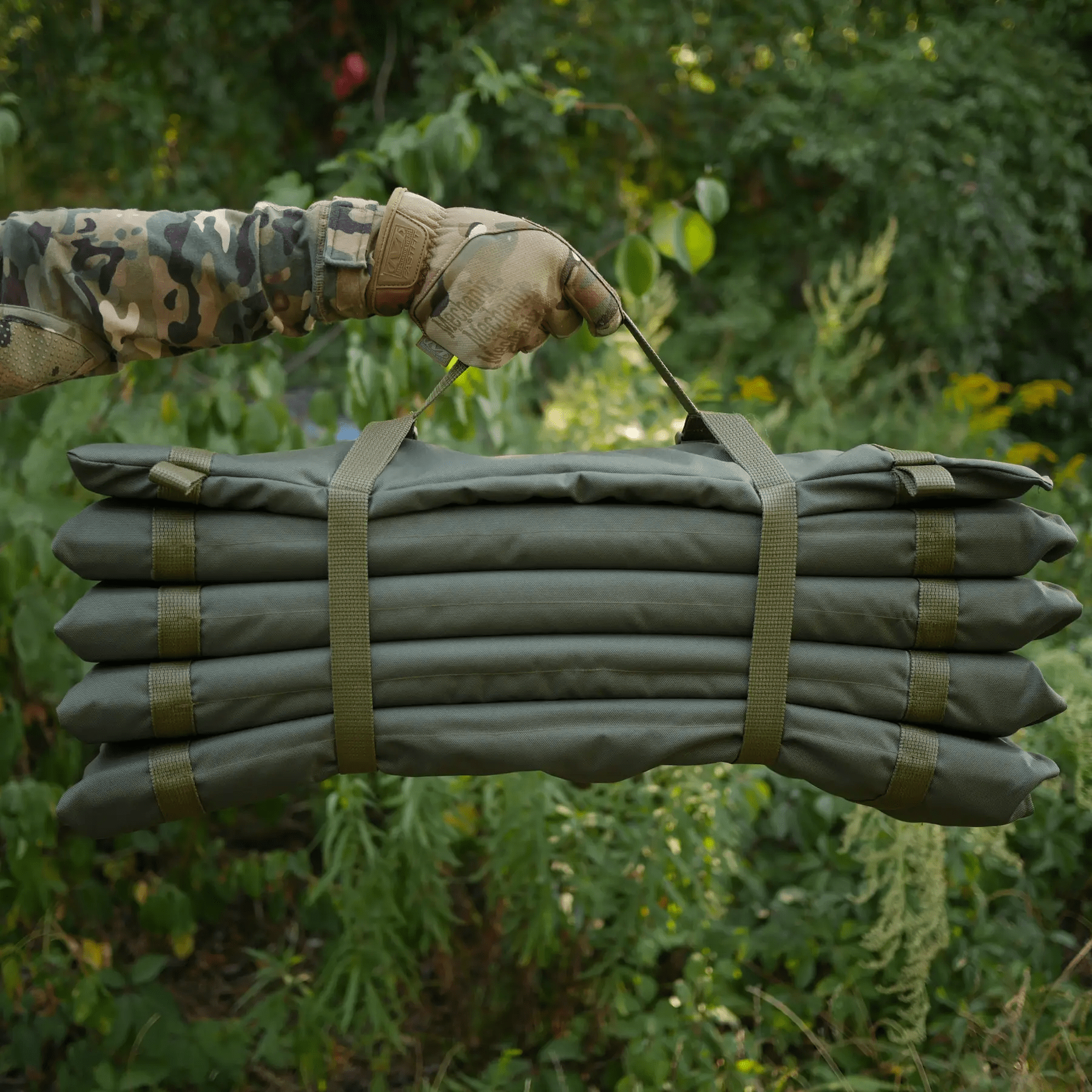 Каремат складаний Kiborg 190x60x2 см Оливковий - фото 7 Каремат складаний Kiborg 190x60x2 см Оливковий - фото 7