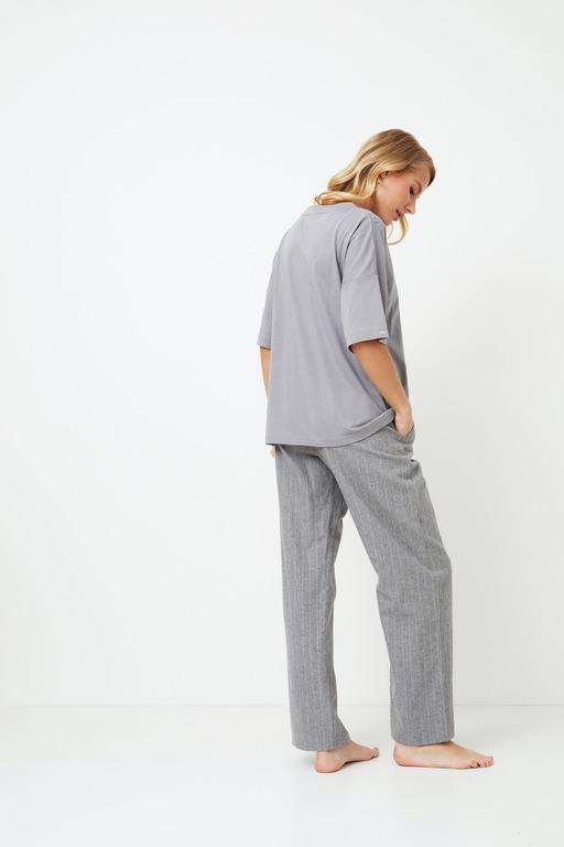 Піжама жіноча Aruelle футболка і штани S Сірий (Cory-long) - фото 2 Піжама жіноча Aruelle футболка і штани S Сірий (Cory-long) - фото 2
