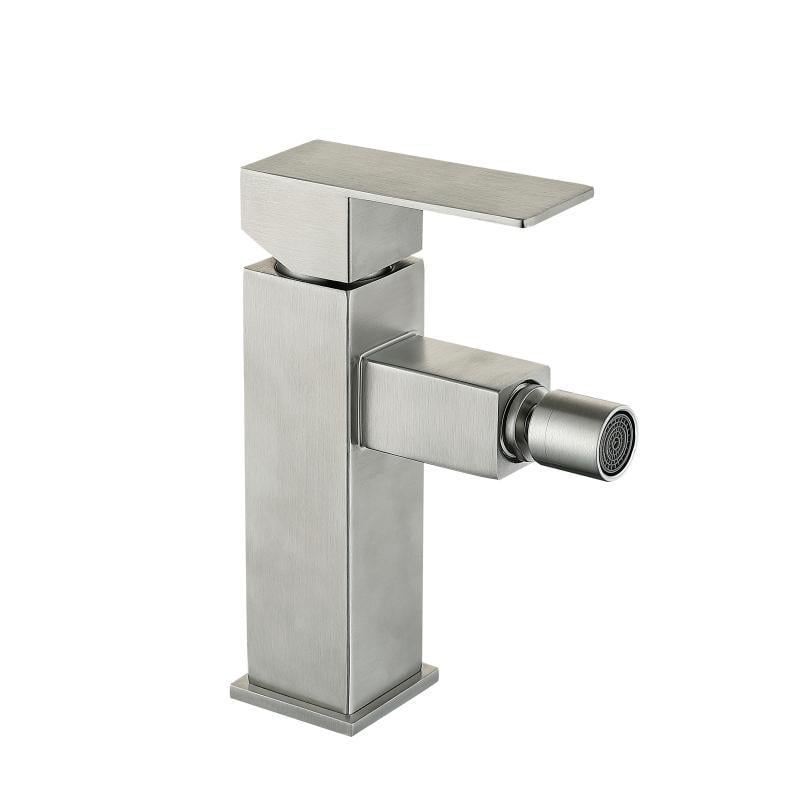 Змішувач для біде нержавіючий Lidz Kubis 001AF нержавіючий k35 LDKUB001AFNKS46097 Nickel