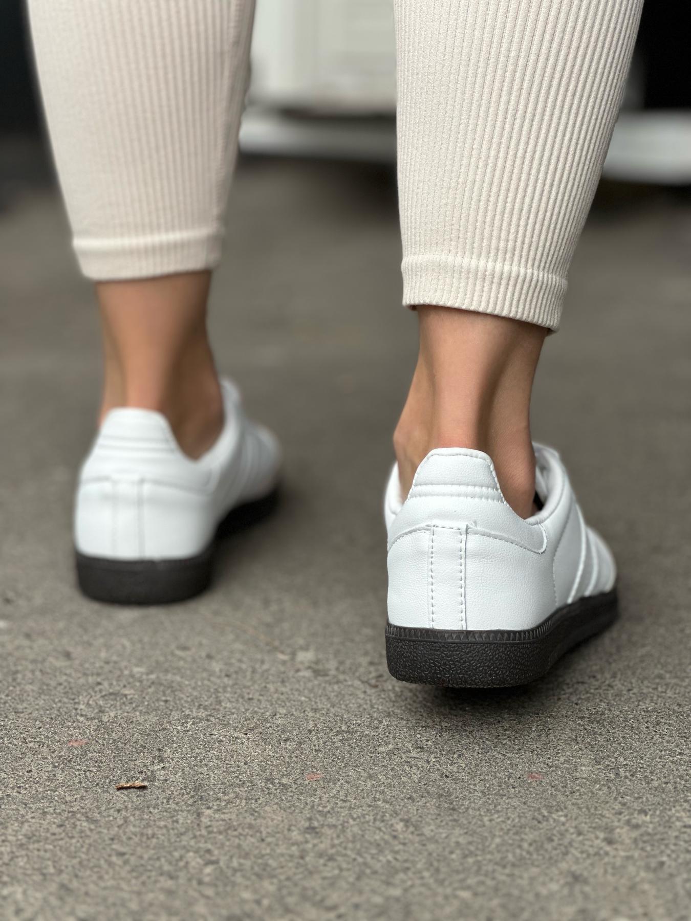 Кеды женские из натуральной кожи Белый (10045359) - фото 2 Кеды женские из натуральной кожи Белый (10045359) - фото 2