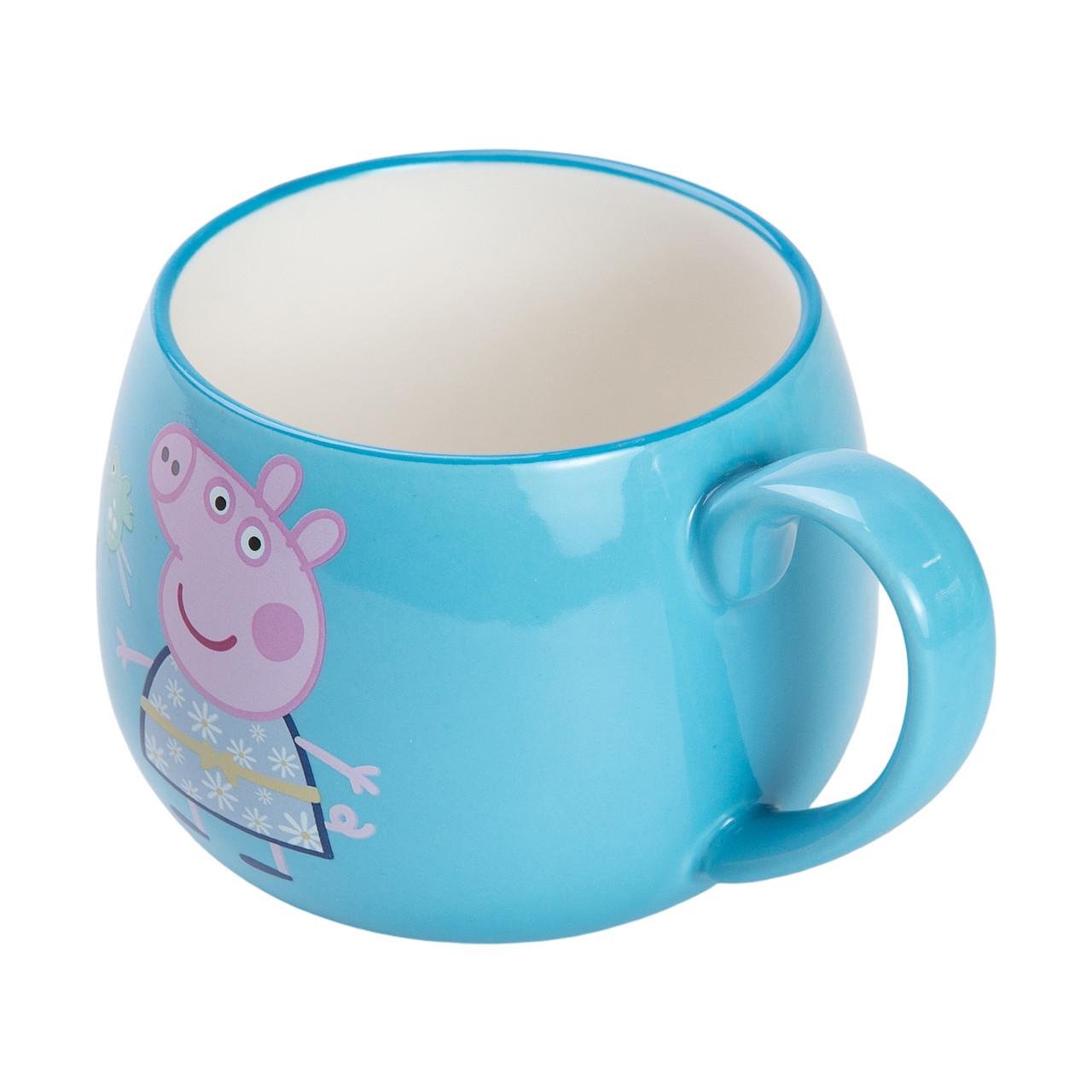 Кружка Peppa Pig фарфоровая 400 мл Синий (HP-15-14) - фото 2 Кружка Peppa Pig фарфоровая 400 мл Синий (HP-15-14) - фото 2