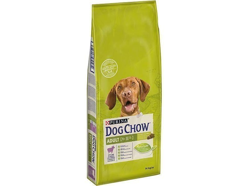 Корм Dog Chow для дорослих собак з ягнятком 14 кг