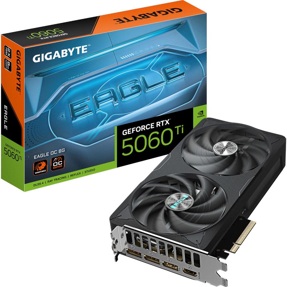 Відеокарта Gigabyte NVIDIA GeForce RTX 5060 Ti EAGLE OC 8 Гб 28000 MHz Black (GV-N506TEAGLE OC-8GD) - фото 5 Відеокарта Gigabyte NVIDIA GeForce RTX 5060 Ti EAGLE OC 8 Гб 28000 MHz Black (GV-N506TEAGLE OC-8GD) - фото 5
