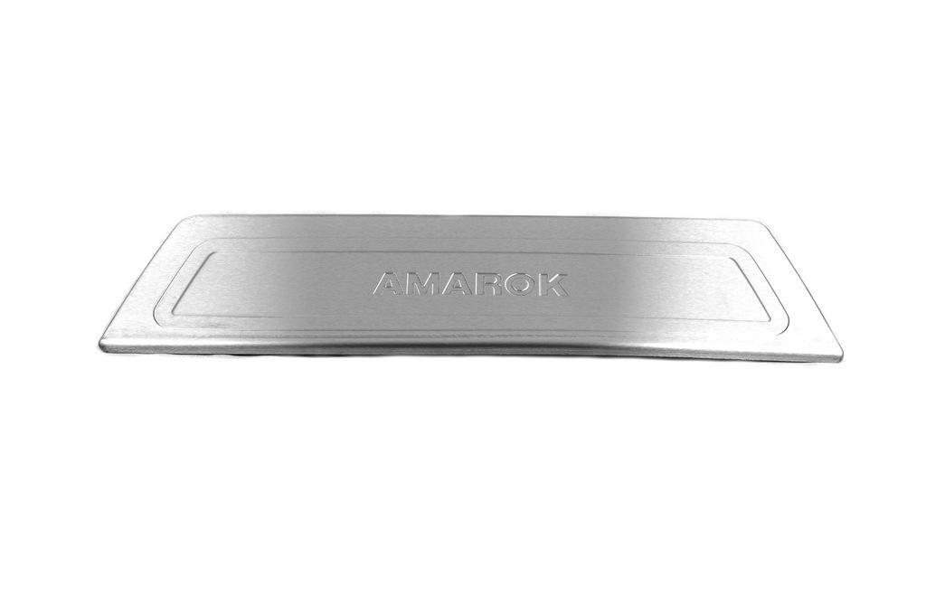 Накладка на задний бампер Omsa Line для Volkswagen Amarok 2010-2022 гг. нержавеющая сталь Хром