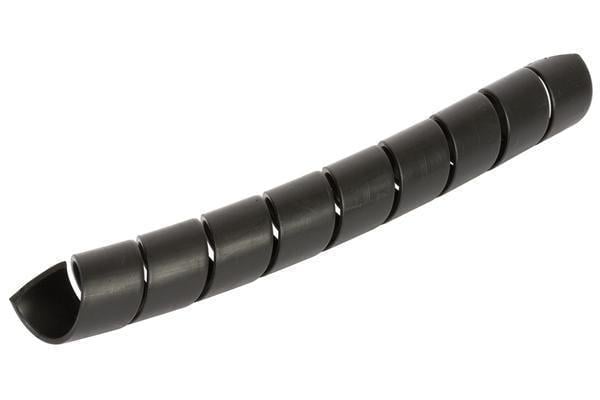 Спираль защитная пластиковая Hydroscand d наружный 25 мм толщина 1,7 мм кусок 1 м Черный (5529010025B)