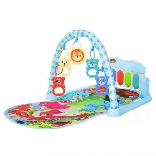 Килимок для малюків з піаніно та дугою Baby Toys 226-16-1 Блакитний