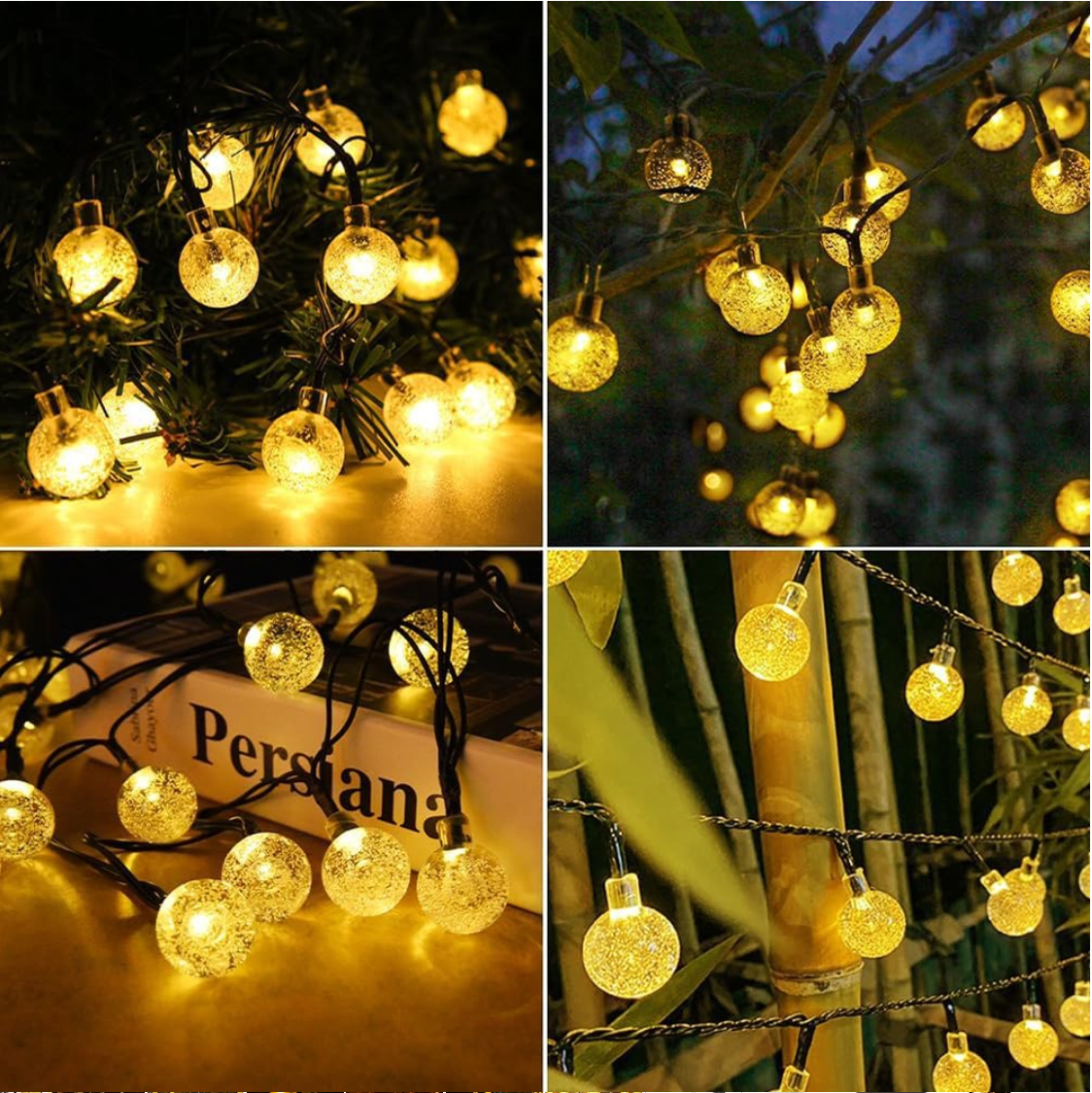 Декоративная садовая гирлянда GardenLine SOL3774 на солнечной батарее 11,9 м 100 LED Теплый белый - фото 9