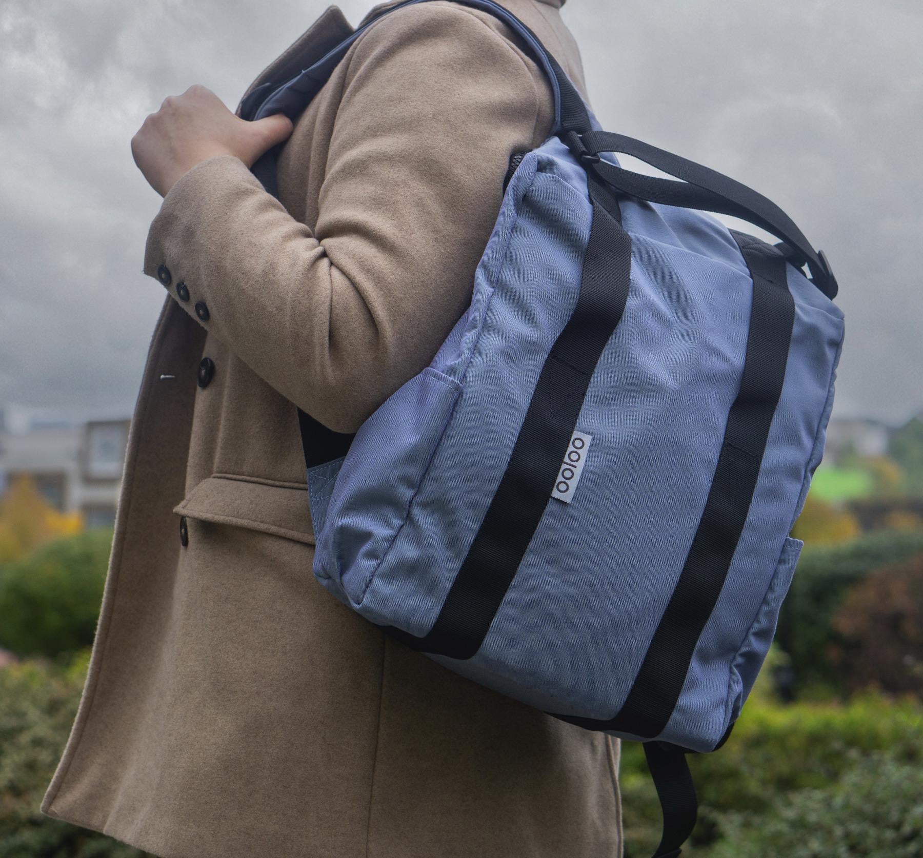 Рюкзак-антикрад OOLOO Кенгуру mini 40x30x12 см Джинсовый (861/414)