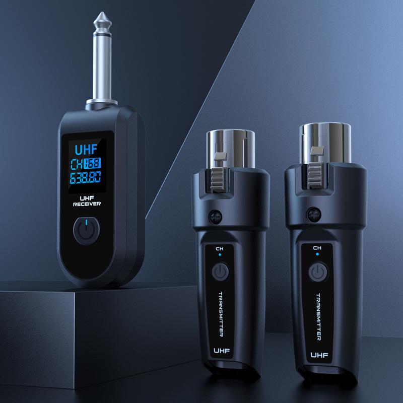 Мікрофонний адаптер XLR подвійний бездротовий 2,4G UHF для 48V мікрофонів 50 м (0110) - фото 2 Мікрофонний адаптер XLR подвійний бездротовий 2,4G UHF для 48V мікрофонів 50 м (0110) - фото 2