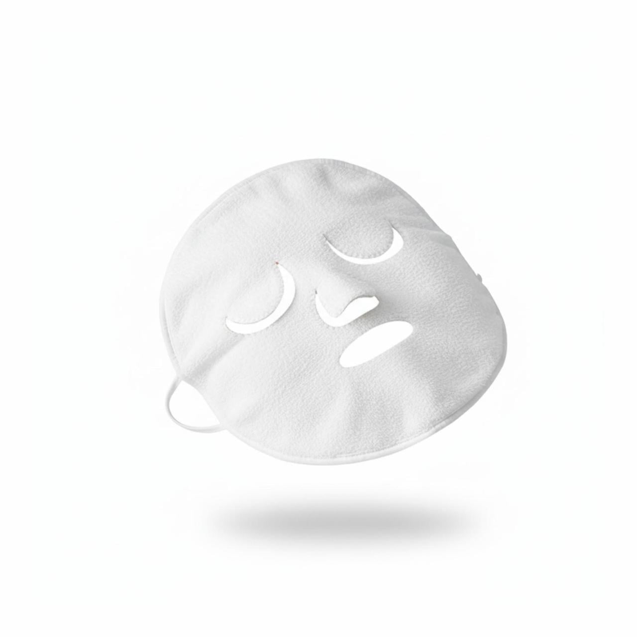 Маска для лица для усиления действия тканевых масок и СПА-процедур многоразовая махровая Белый (2796690009)