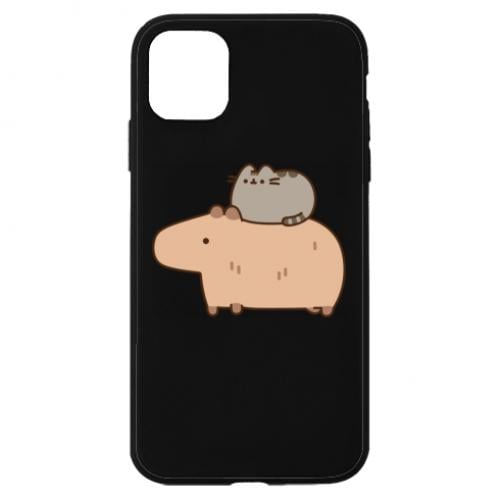 Чехол для iPhone 11 Пушин и Капибара
