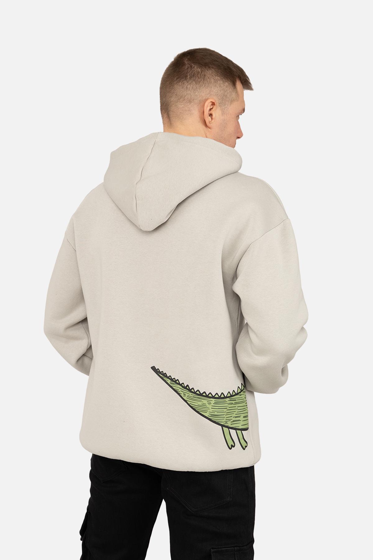 Худі чоловіче ЦБ-00262207 р. 54 Сірий (SKT001026162) - фото 4