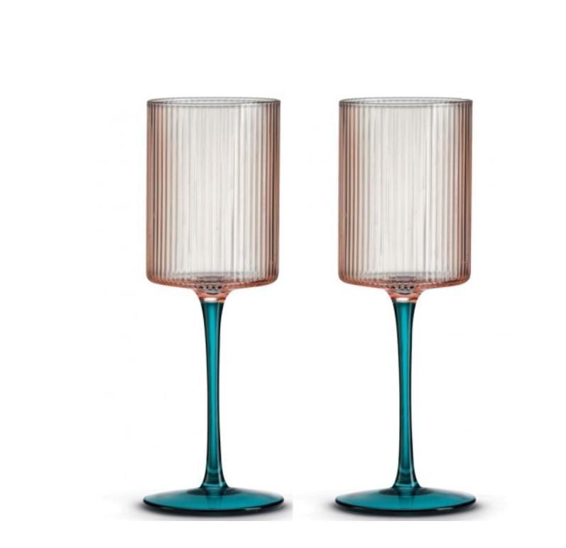 Набір келихів для вина Pozzi Milano Modern Classic 310 мл 2 шт. Рожевий (111005242) - фото 1 Набір келихів для вина Pozzi Milano Modern Classic 310 мл 2 шт. Рожевий (111005242) - фото 1