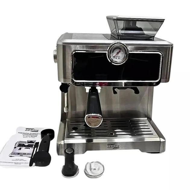 Кавомашина з кавомолкою еспресо Zepline ZP-7305A 2в1 3000 Вт з капучинатором - фото 6 Кавомашина з кавомолкою еспресо Zepline ZP-7305A 2в1 3000 Вт з капучинатором - фото 6