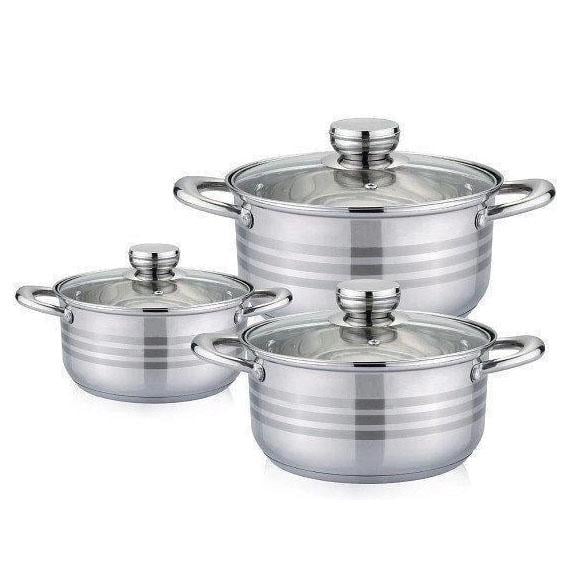 Набор кастрюль Rainberg RB-604 нержавеющая сталь (ws47557)