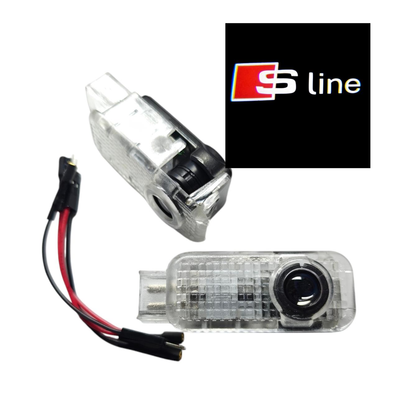 Подсветка на двери автомобиля светодиодная Audi VIP штатная со значком S-line (2299385646) - фото 2 Подсветка на двери автомобиля светодиодная Audi VIP штатная со значком S-line (2299385646) - фото 2