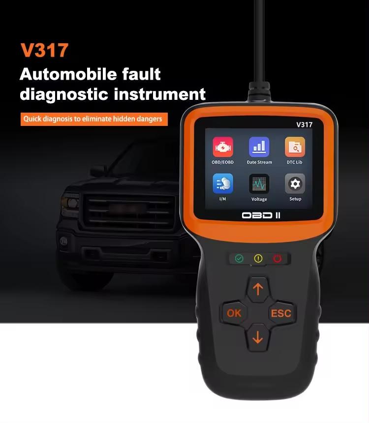 Автосканер діагностичний CarD V317 OBD-2 сканер несправностей автомобіля (К051042) - фото 5