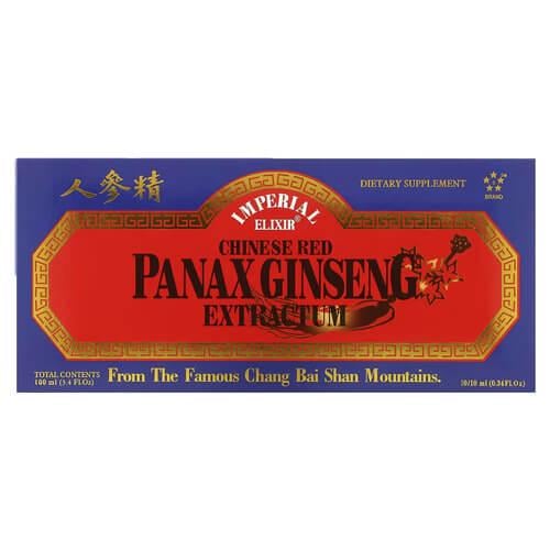 Женьшень Imperial Elixir Chinese Red Panax Ginseng Extractum 10 Bottles 10 мл (IME-36250) Женьшень Imperial Elixir Chinese Red Panax Ginseng Extractum 10 Bottles 10 мл (IME-36250)