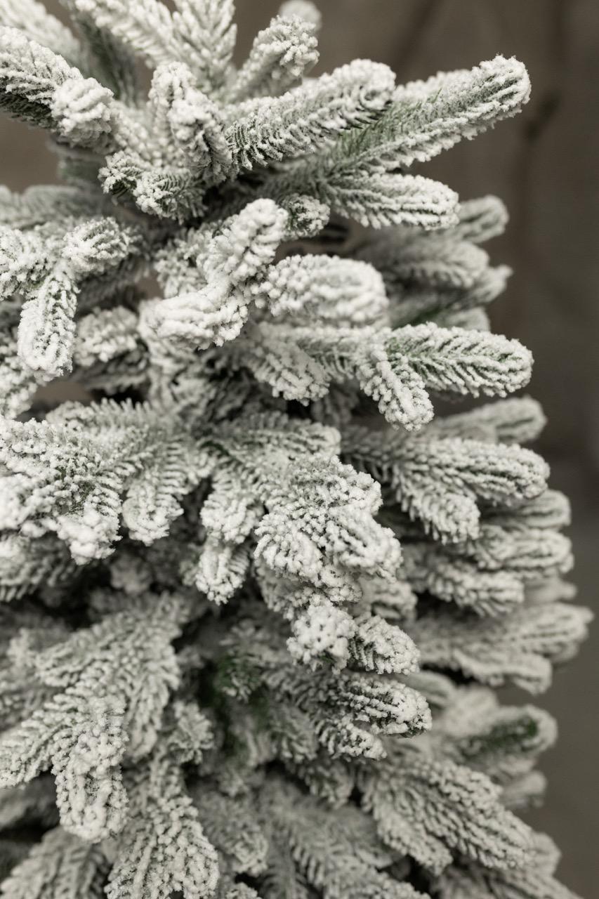 Елка искусственная литая заснеженная в коробке с горшком 1,0 м Зеленый - фото 4 Елка искусственная литая заснеженная в коробке с горшком 1,0 м Зеленый - фото 4