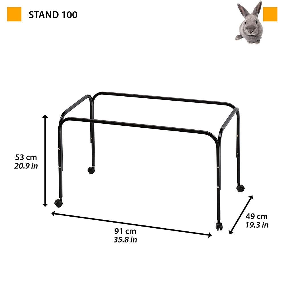 Подставка на колесах под клетки для грызунов Ferplast Stand 100 91х53х49 см (90041117) - фото 2