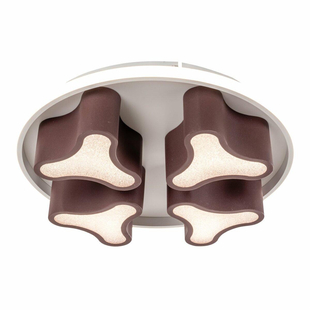 Люстра светодиодная Sirius 115W 3000-6500К Коричневый (2902-4C)