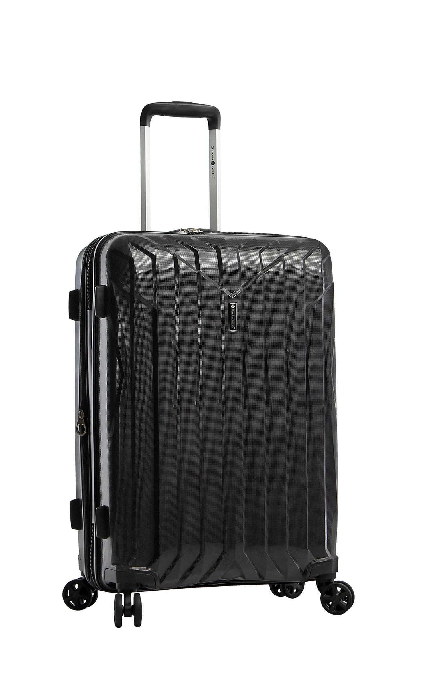 Чемодан Snowball 04203 полипропилен средний 66х44х26 см 72/13 л Черный