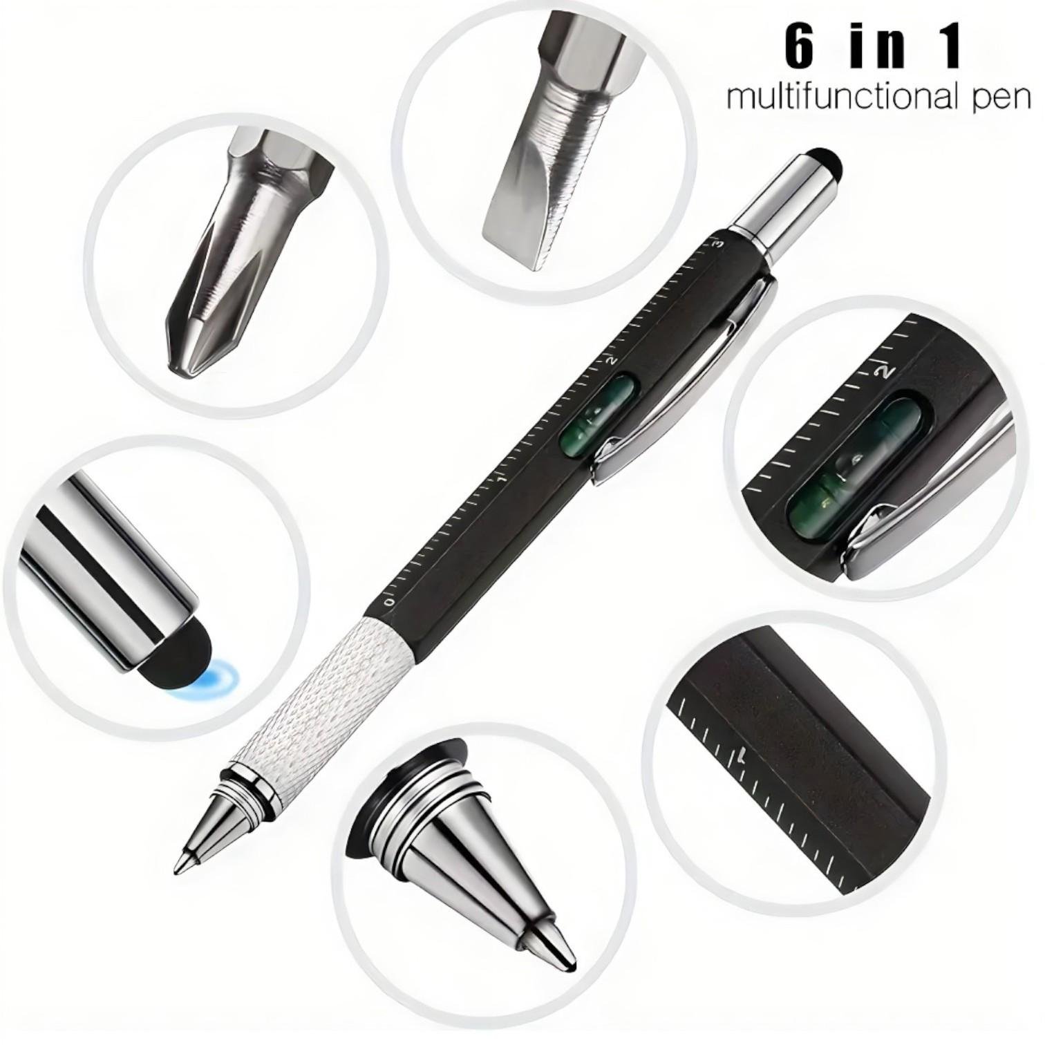 Мультитул ручка 6в1 стилус/рівень/викрутка/лінійка (id_3881) - фото 3 Мультитул ручка 6в1 стилус/рівень/викрутка/лінійка (id_3881) - фото 3