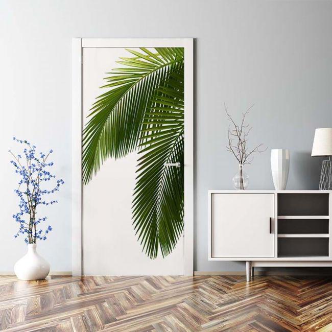 Наклейка интерьерная на двери Sticker Wall SW-00000897 Листья 104х210 см