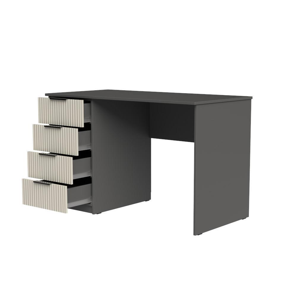 Стол письменный СП2 4Я SENAM 750х1100х500 мм корпус ДСП Серый Графит фасад МДФ краска RAL9001 Светло-бежевый фрезеровка Плаше Грос - фото 4 Стол письменный СП2 4Я SENAM 750х1100х500 мм корпус ДСП Серый Графит фасад МДФ краска RAL9001 Светло-бежевый фрезеровка Плаше Грос - фото 4