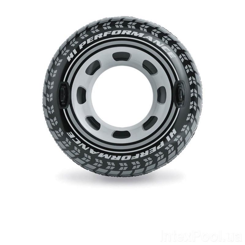 Круг надувной для купания Колесо Intex 56268 с ручками D 114 см (019045)