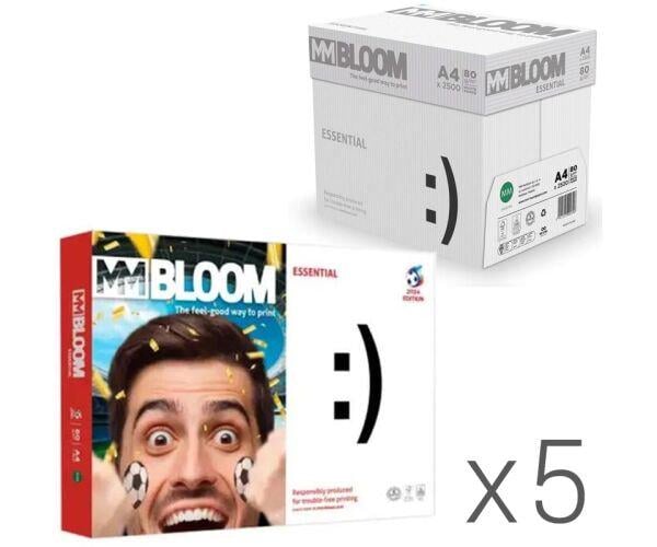 Офісний папір Bloom MM Essential А4 С 80 г/м2 5 шт. х 500 аркушів Білий (17657) - фото 2 Офісний папір Bloom MM Essential А4 С 80 г/м2 5 шт. х 500 аркушів Білий (17657) - фото 2