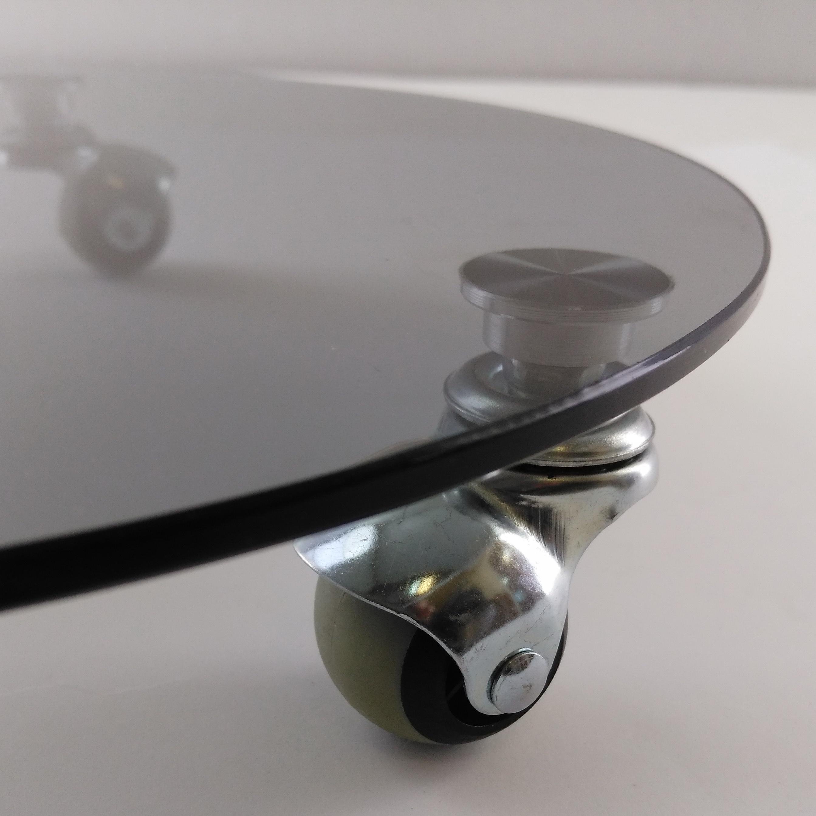 Підставка для квітів Commus ULTRA II 35 g8-10rez скляна на прогумованих коліщатках d35 (210000033) - фото 3