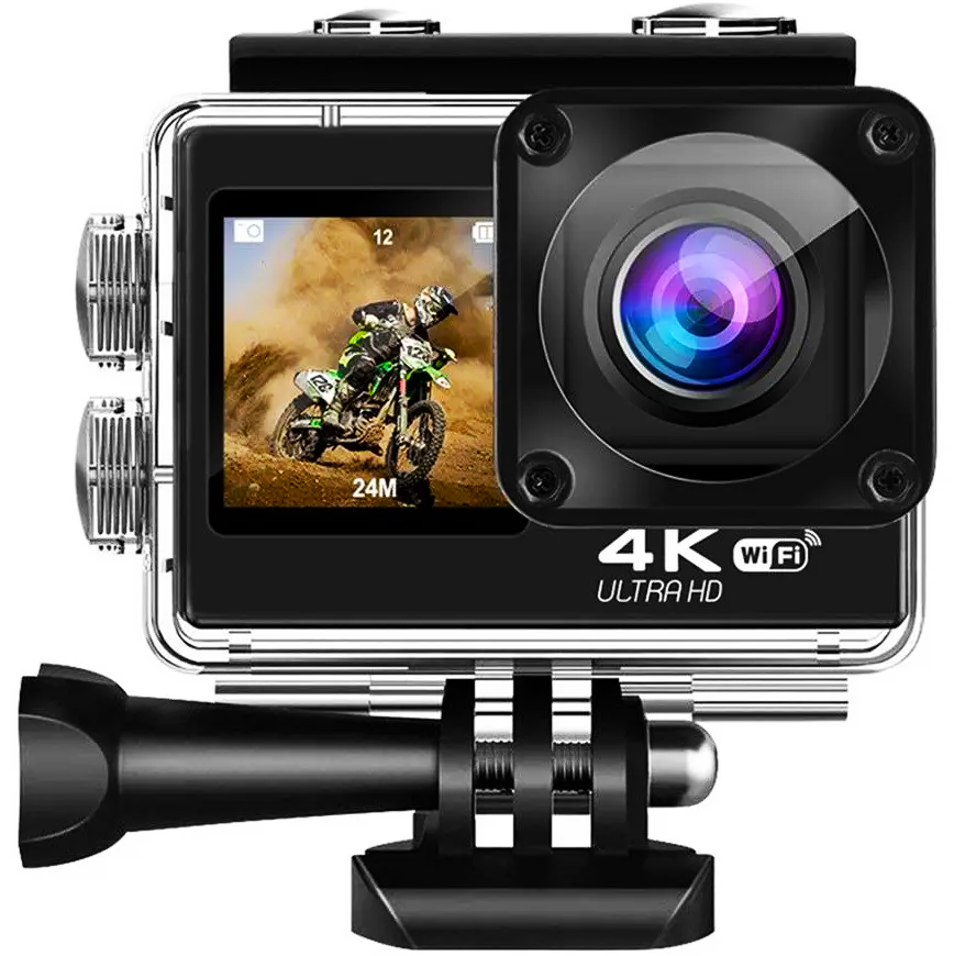 Экшн-камера Action Camera WiFi 4K Q60AR с пультом (22718798)