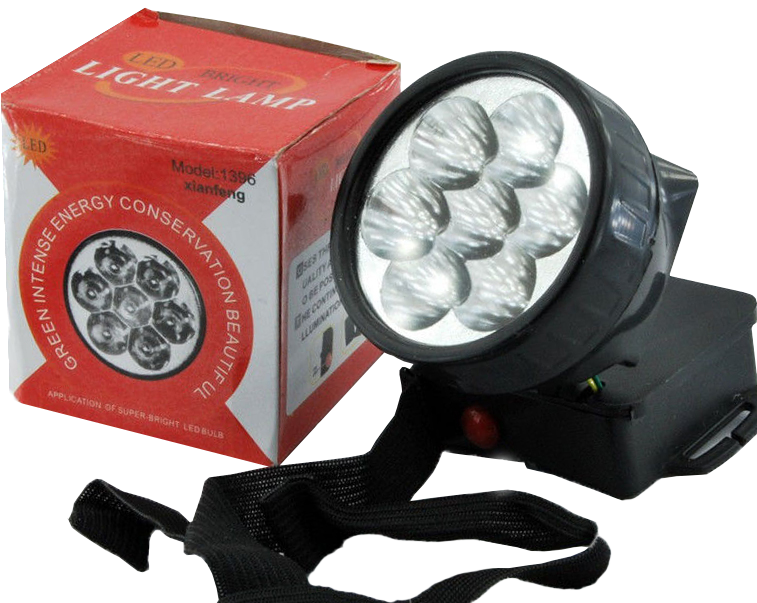 Фонарик на голову 7 LED 3хААА (6146) Фонарик на голову 7 LED 3хААА (6146)