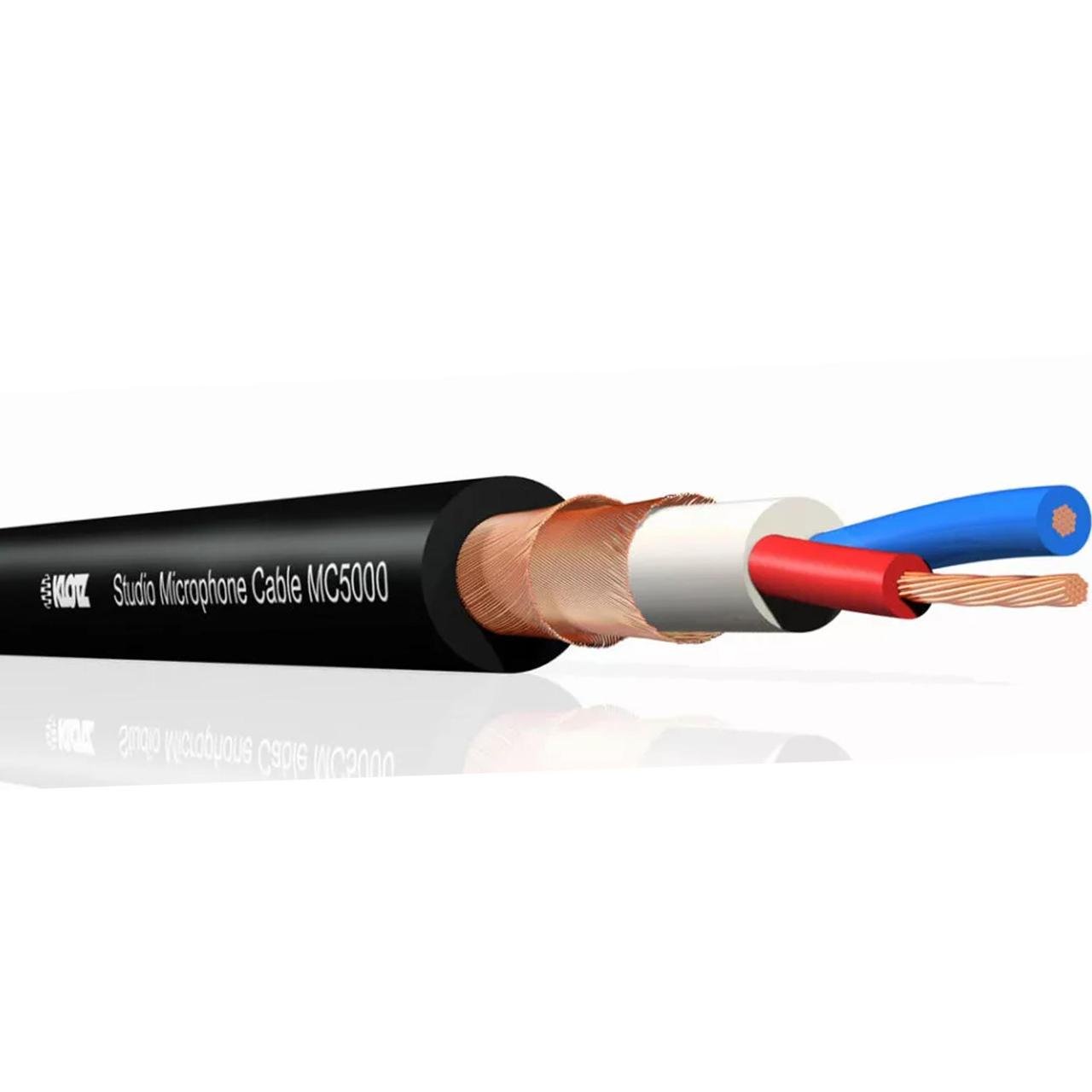 Кабель микрофонный студийный Klotz светостабилизированный 2х0,50 мм2 Hi-Grade 28x0,15 мм Ø 7 мм 1 м Черный (000001894)