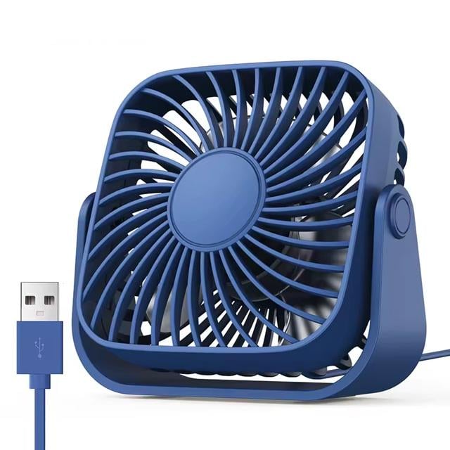 Вентилятор Topk K52 USB 8,5 см 3 скорости USB 5V 1 м 5W 360° Dark blue (ME0021992)
