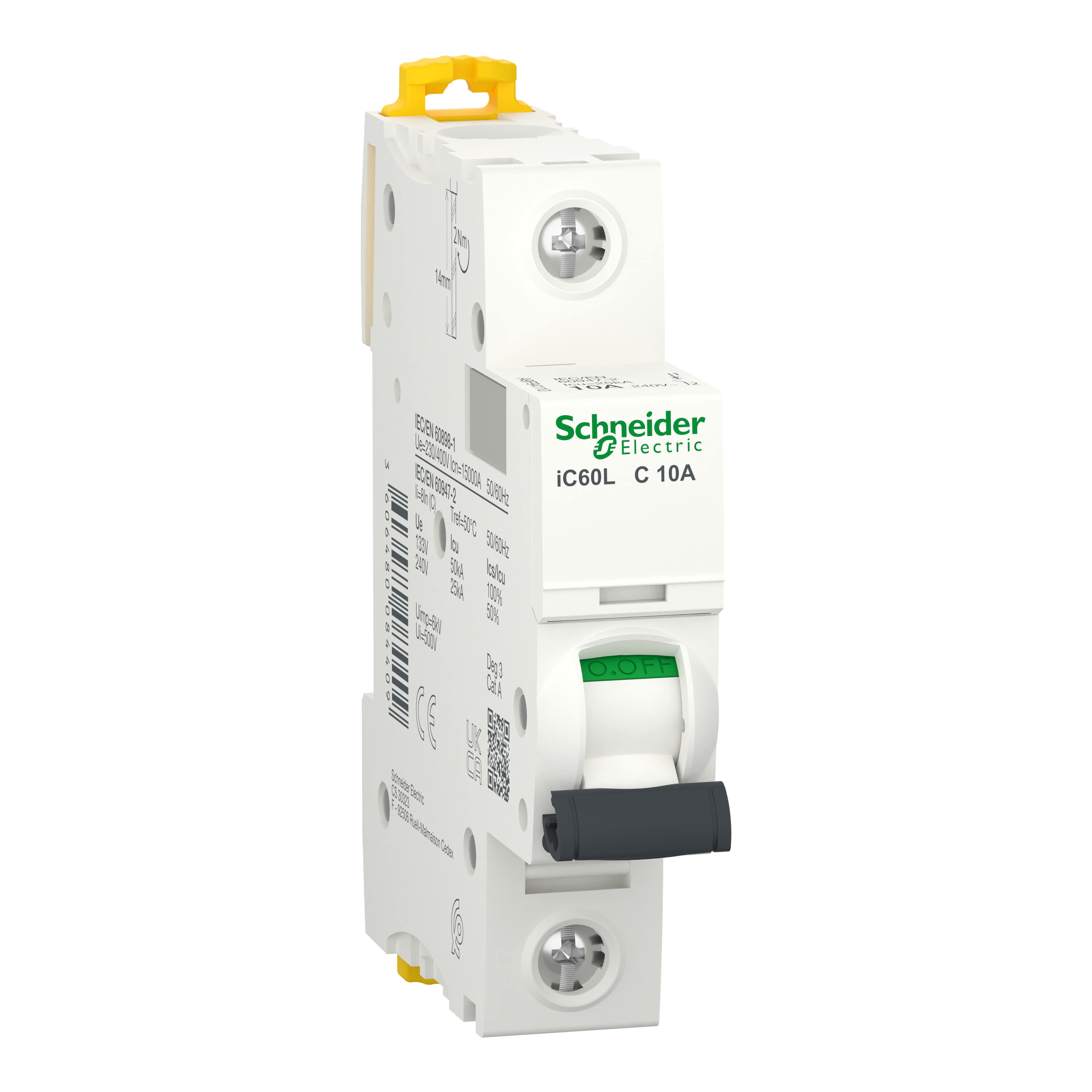 Автоматический выключатель Schneider Electric iC60H B 1P 10A (A9F88410)