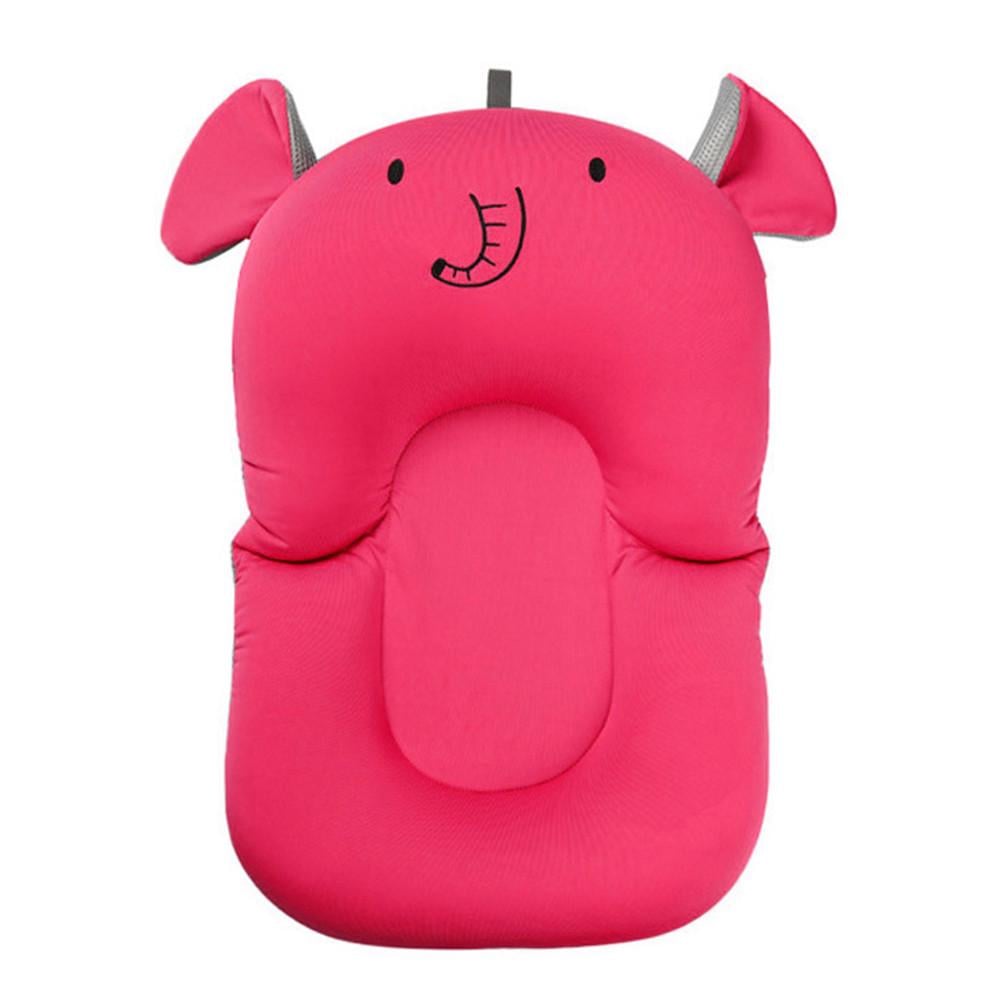 Нековзний матрацик в ванночку SUNROZ Elephant Baby Bath Mat для купання дитини Рожевий (SUN6723)