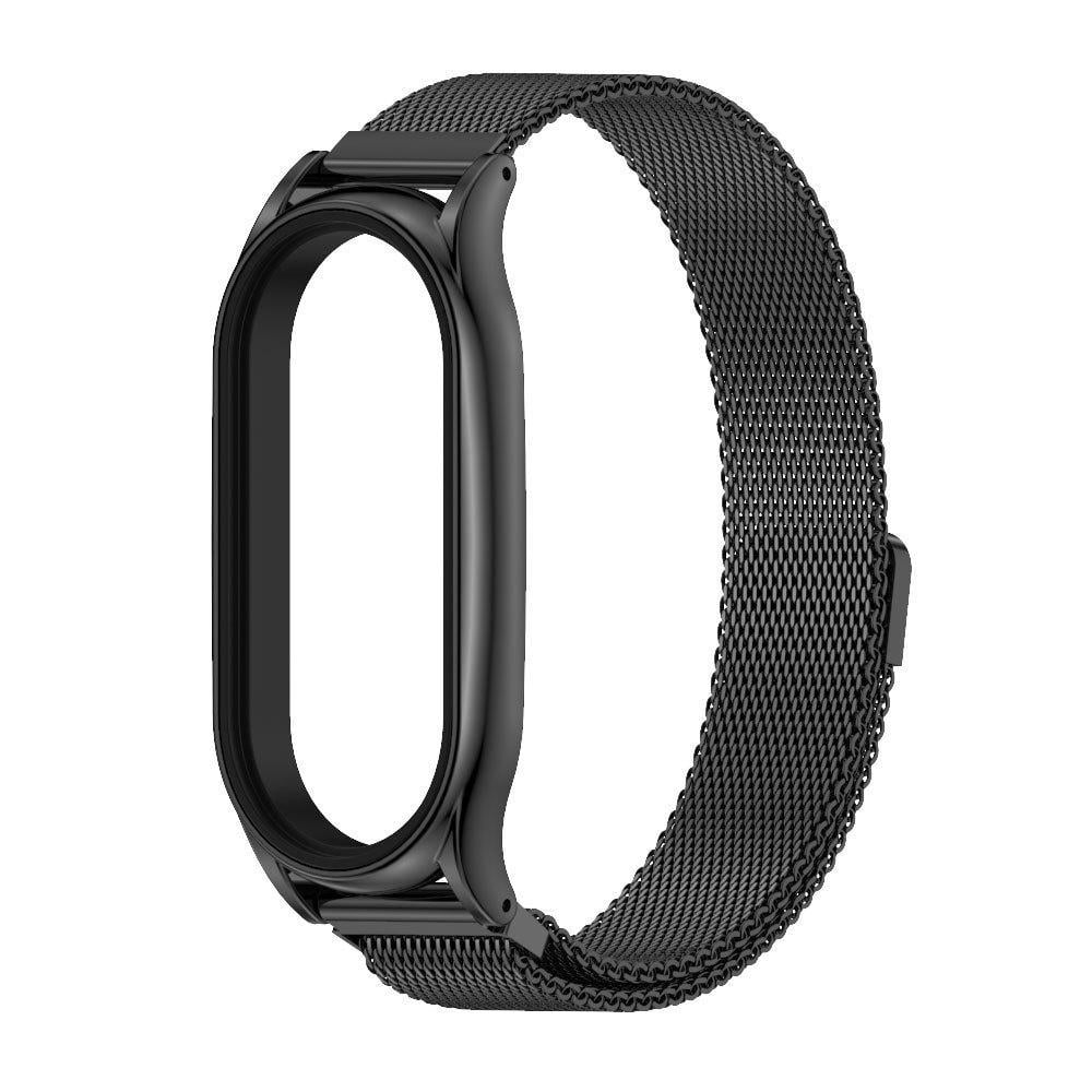 Ремешок MiJobs SE Plus металлический миланская петля для Xiaomi Mi Band 5/4/3 Черный (1701P)