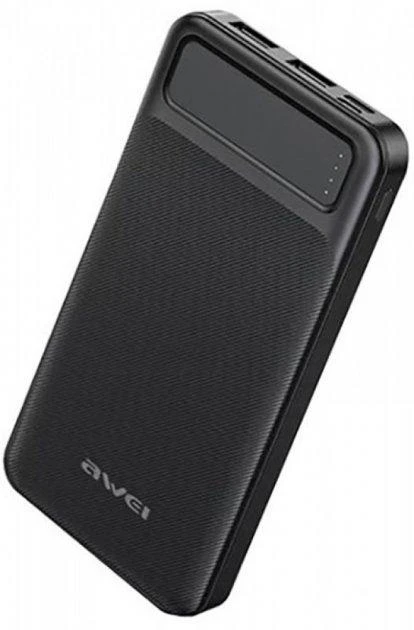 Повербанк AWEI P5K 10000 мАг 2 порти USB Чорний (8141) Повербанк AWEI P5K 10000 мАг 2 порти USB Чорний (8141)
