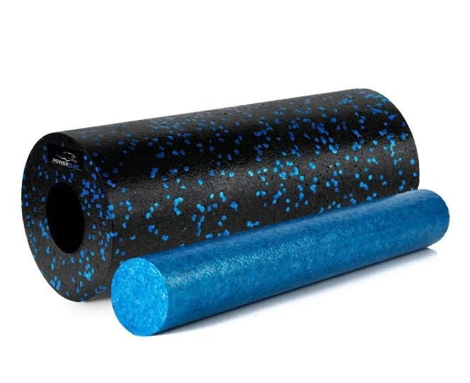 Массажный ролик гладкий PowerPlay PP-4348 2in1 EPP Foam Roller 33x14 см Черный/Синий (60828)