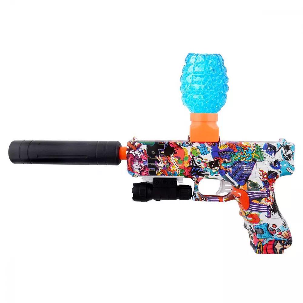 Пистолет водяной детский с гидрогелевыми шариками орбизами Glock 1911 Разноцветный (00000001767)