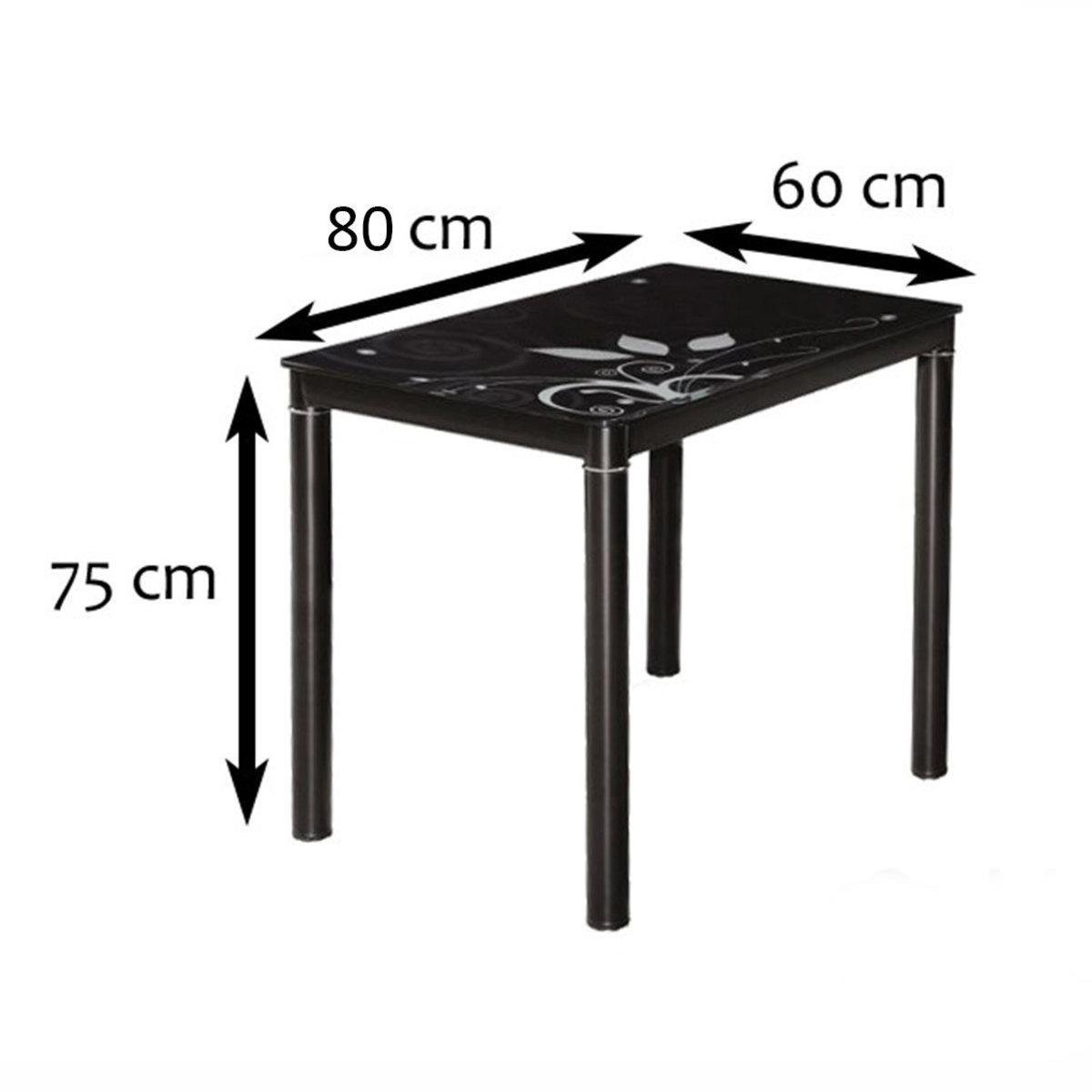Стіл прямокутний для кухні Signal Meble DAMAR 80X60 см Чорний (DAMARC80) - фото 6 Стіл прямокутний для кухні Signal Meble DAMAR 80X60 см Чорний (DAMARC80) - фото 6