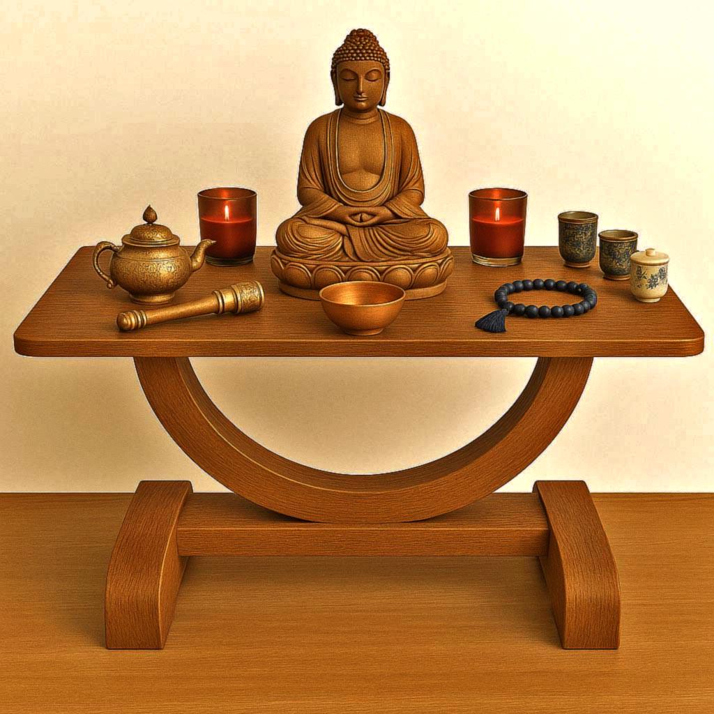 Алтарь для медитации из дерева Джасен Охра (ЛАТ-001104)