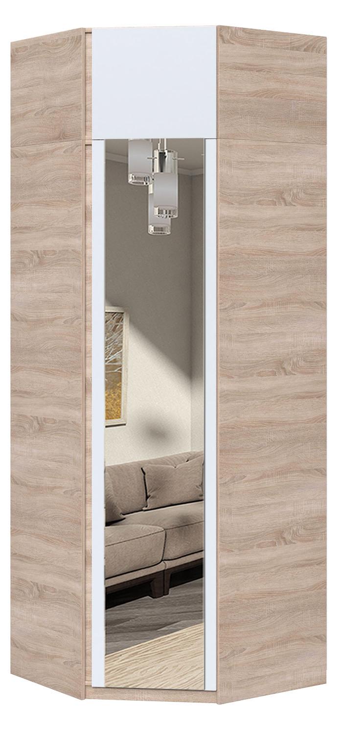 Шкаф угловой с полками Мастер Форм Брайт 850х520х2400 мм Дуб сонома/Белый (33212) - фото 2 Шкаф угловой с полками Мастер Форм Брайт 850х520х2400 мм Дуб сонома/Белый (33212) - фото 2