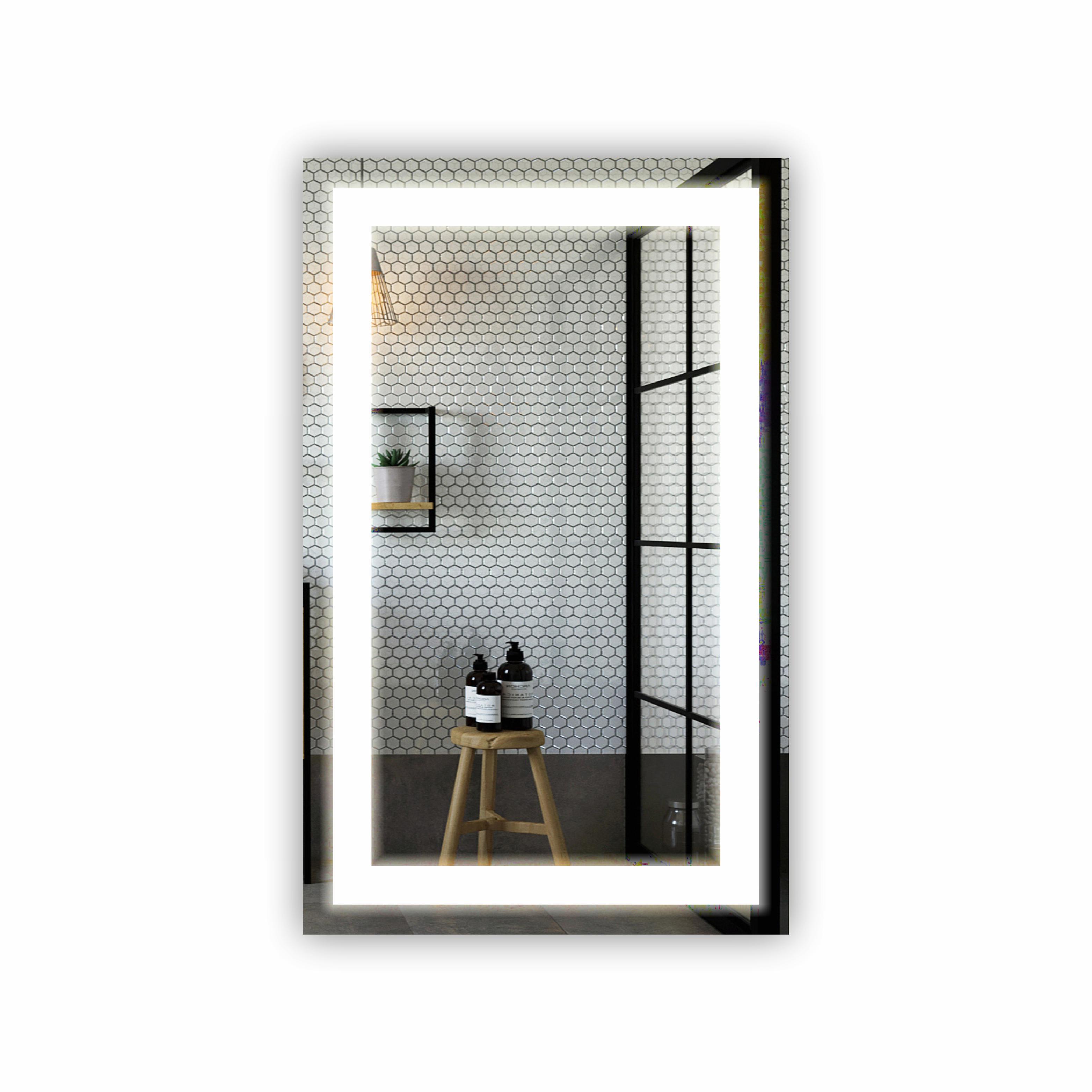 Зеркало с LED подсветкой 500х800 мм (R-001) - фото 1 Зеркало с LED подсветкой 500х800 мм (R-001) - фото 1