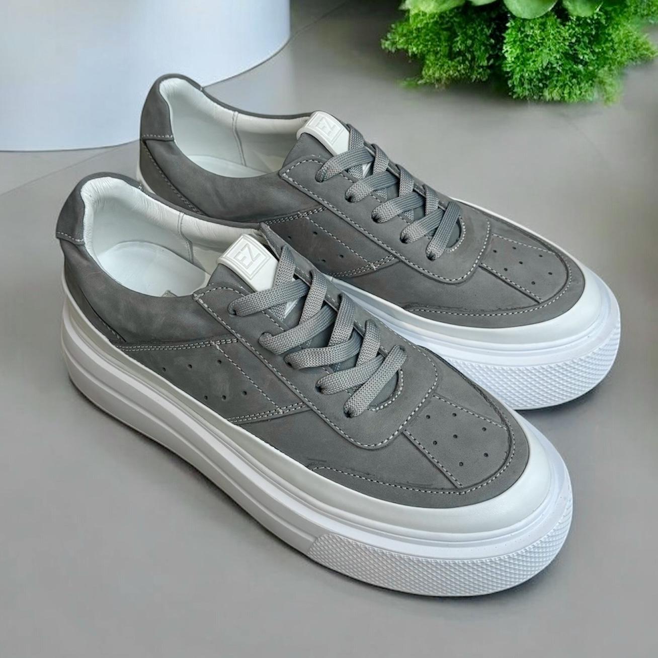 Кроссовки женские MARANDI из натурального нубука р. 39 Серый (Krosivky-Z-nubuck-grey)
