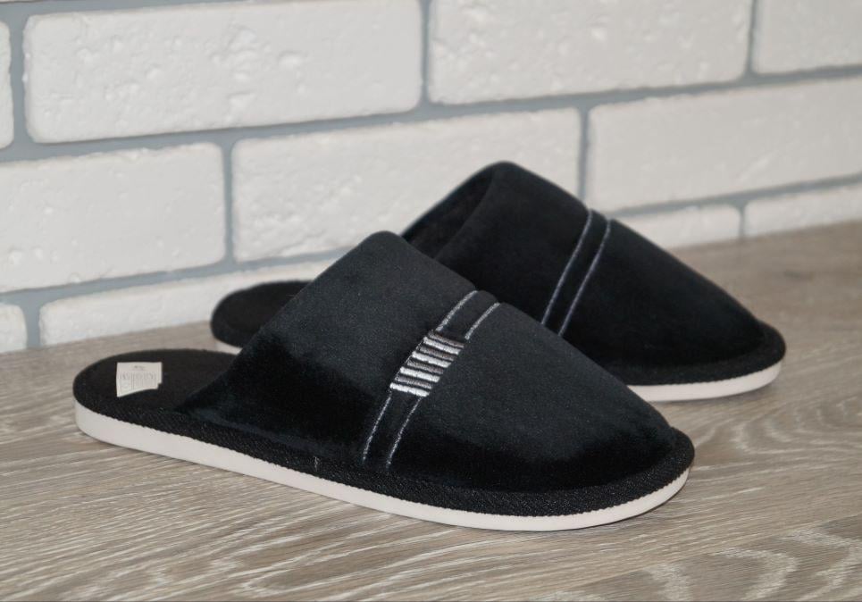 Тапочки комнатные Elmob р. 41/42 25,5 см Черный (30675-4142)