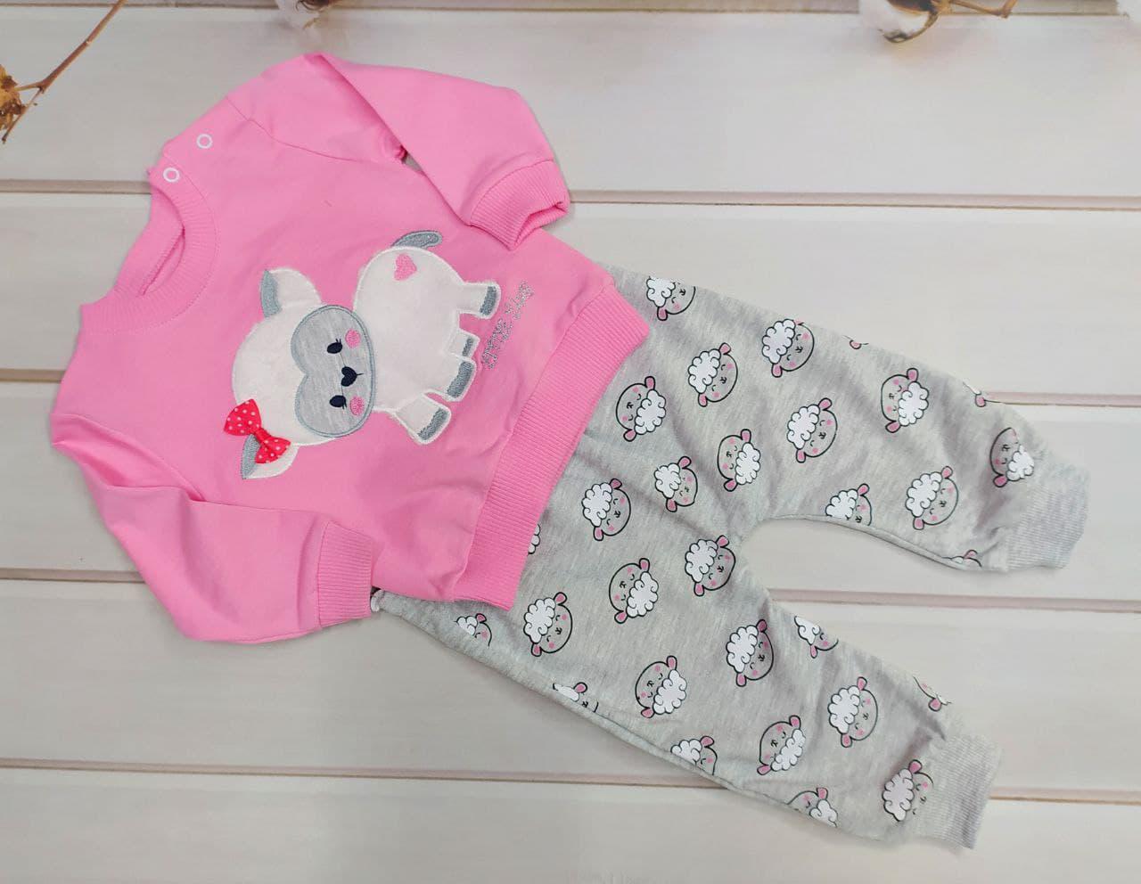 Костюм дитячий canza з овечкою для дівчинки 68 см Рожевий (11216/68)